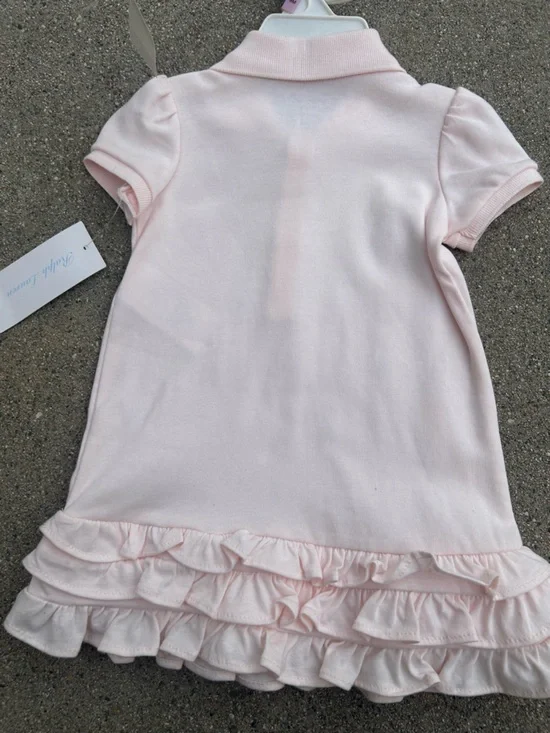Ralph Lauren Baby Pink Ruffle Dress - Picture 5 of 5